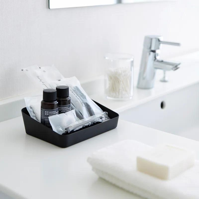 Yamazaki Home Space Saving Vanity Tray, Sloped, Steel, Large