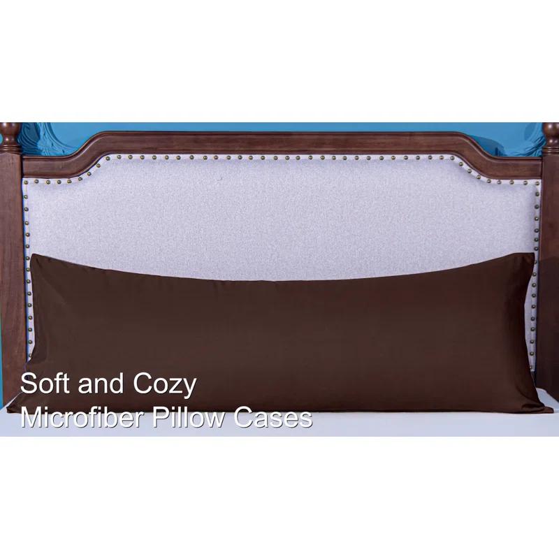 NTBAY Body Pillow Cover, 1800 Brushed Microfiber Body Pillowcase with Envelope Closure - 20x54 Inches - NTBAY