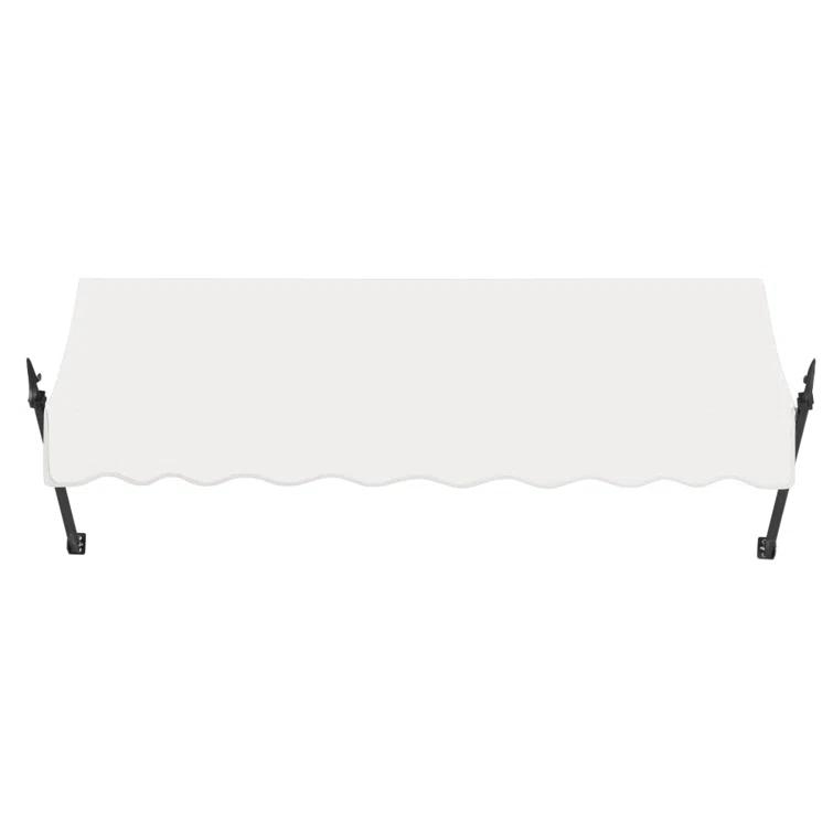 Awntech Awntech New Orleans Acrylic Fabric Fixed Awning with Iron Spear Arms