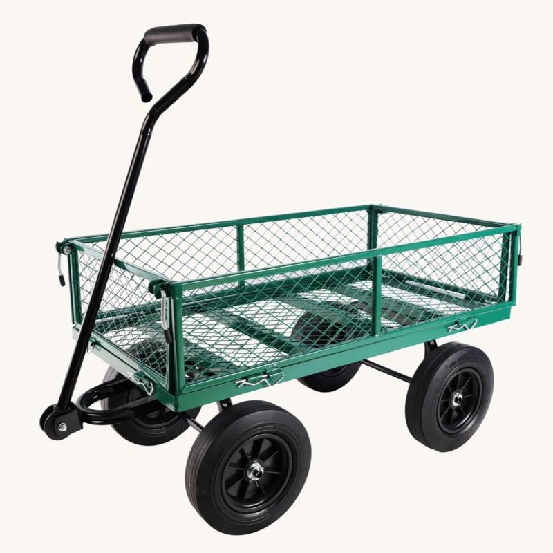 Tech Cube (Solid Wheels Wagon Cart) Solid Wheels Tools Cart Wagon Cart Garden Cart Trucks  Make It Easier To Transport Firewood