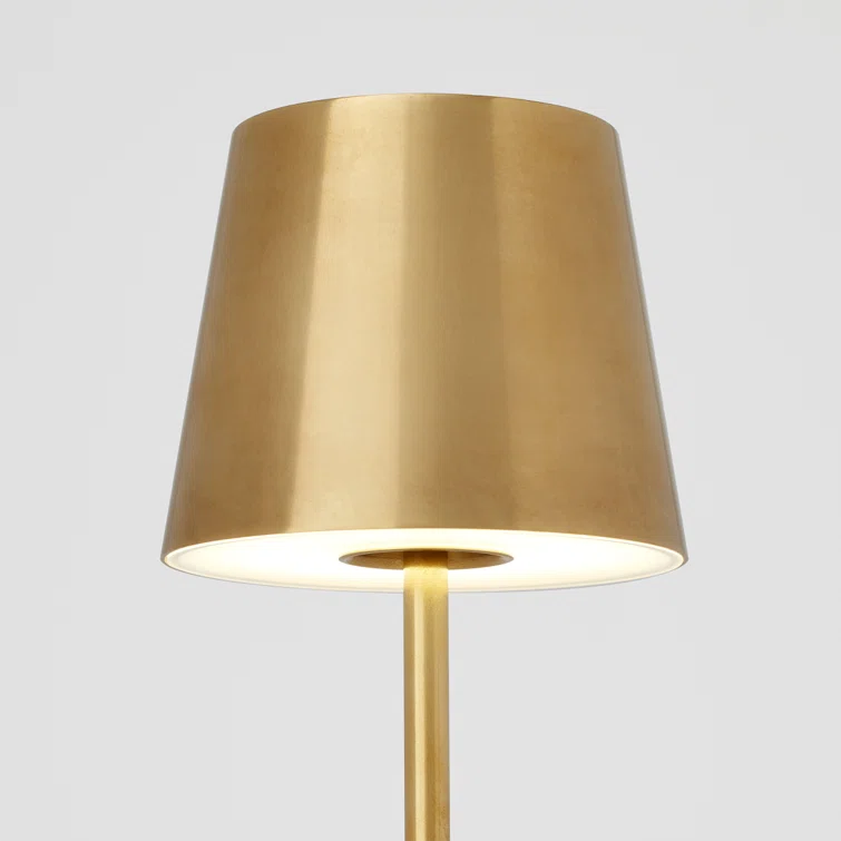 Carla Cordless Table Lamp - Brass