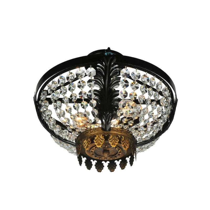 Glass Semi Flush Mount
