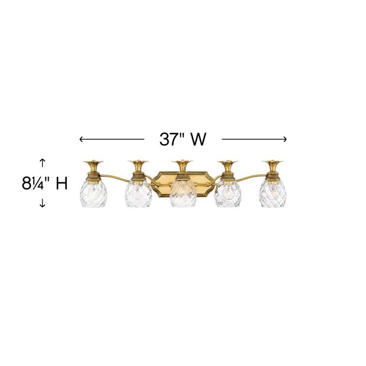 Hinkley Plantation 5-Light Dimmable Vanity Light