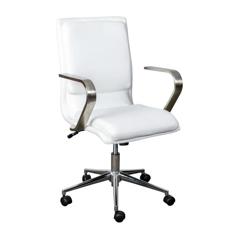 Flash Furniture Mid-Back Designer Upholstered Swivel Executive Office Chair with Armrests by Flash Furniture