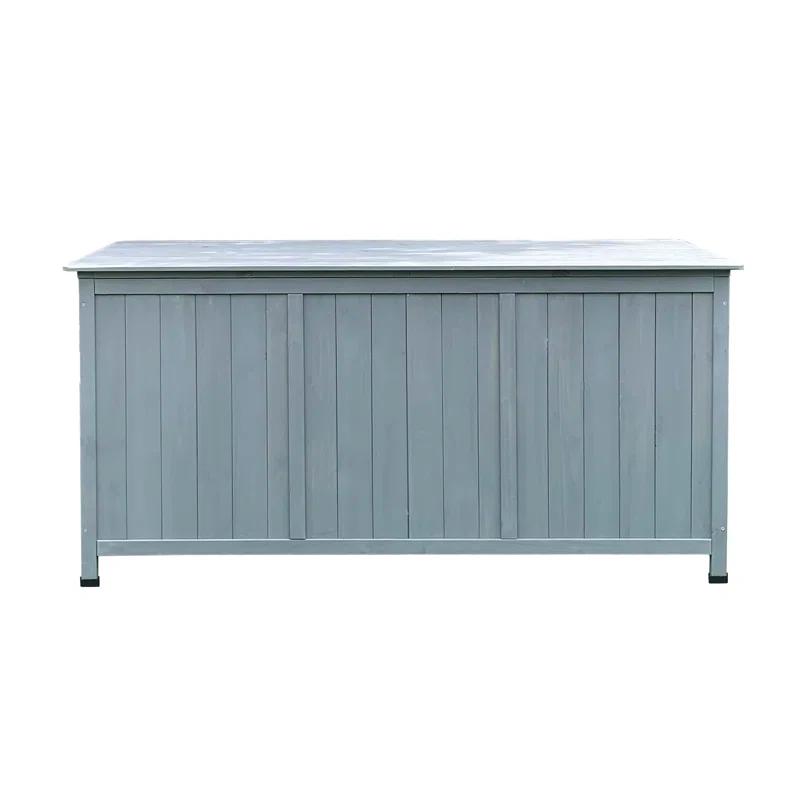 Hanover Hanover 50'' W 60 Gallons Water Resistant Solid + Manufactured Wood Fir Deck Box in Gray