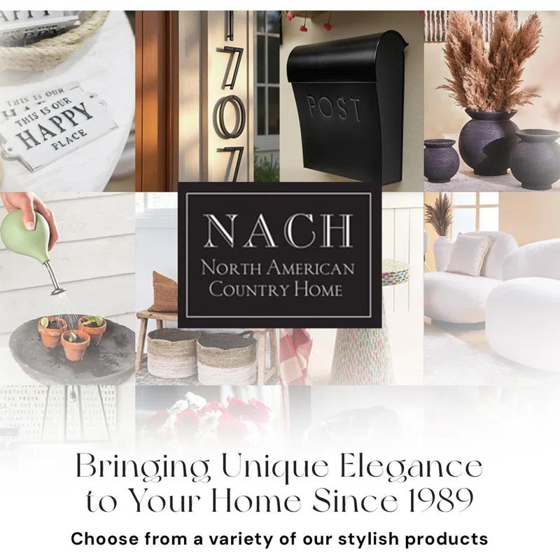 NACH Vicki Euro Farmhouse Max Water and Rust Protection Post Wall Mounted Mailbox