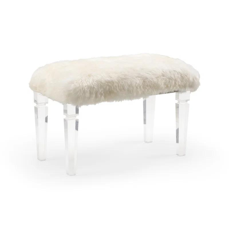 Crawford Faux Fur Upholstered Bench