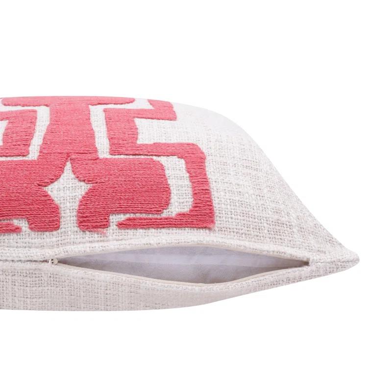Stacy Garcia Home Geometric Handmade Cotton Wool Blend Decorative Throw Pillow
