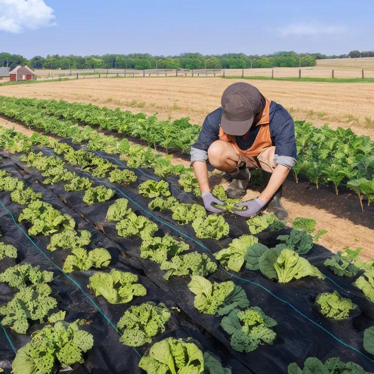 e-Joy Black Weed Barrier Landscape Premium Fabric-Heavy Duty Woven Ground Cloth With Superior Permeability Weed Control Convenient Design