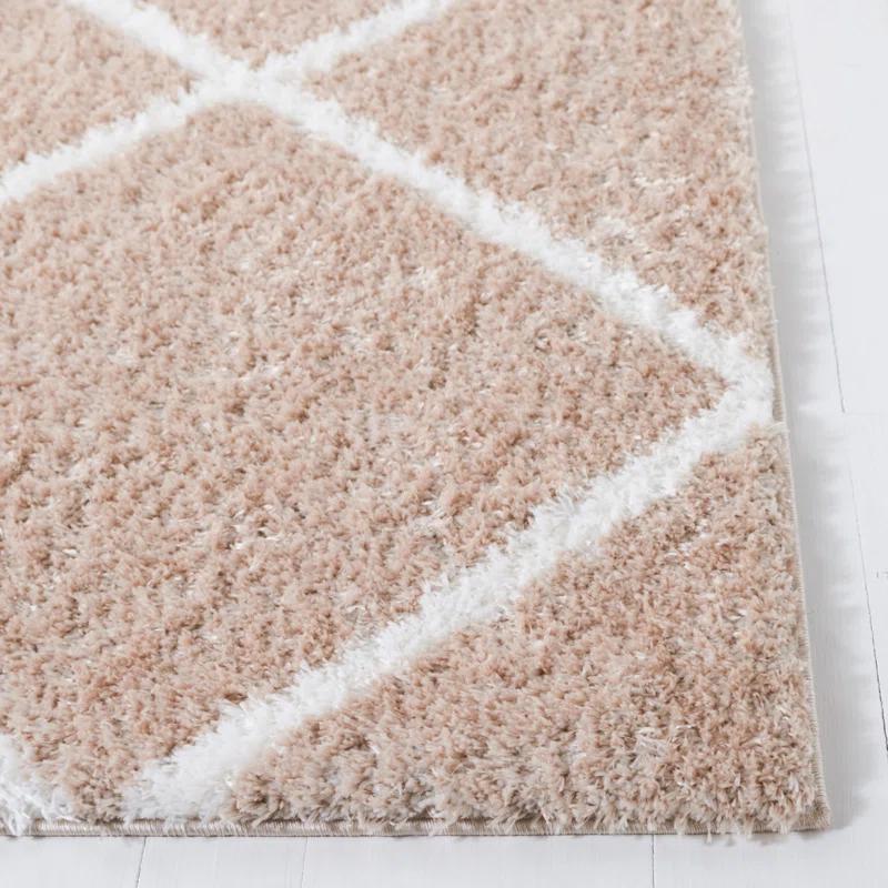 Latitude Run® Tahoe Shag Performance Geometric Rug