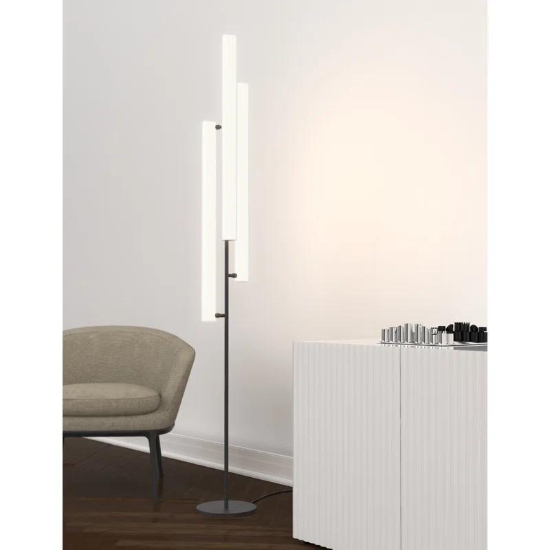 Kuzco Lighting Gramercy 70.13'' Black LED Column Floor Lamp