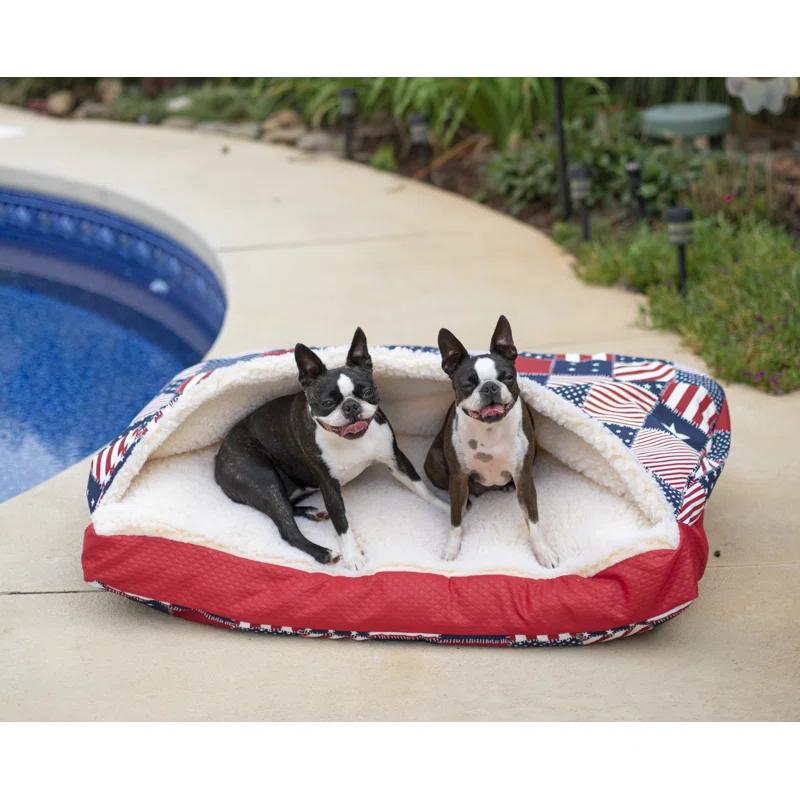 Snoozer Pet Products Snoozer Indoor/Outdoor Solarium Rectangle Cozy Cave Dog Bed - Wag Collection