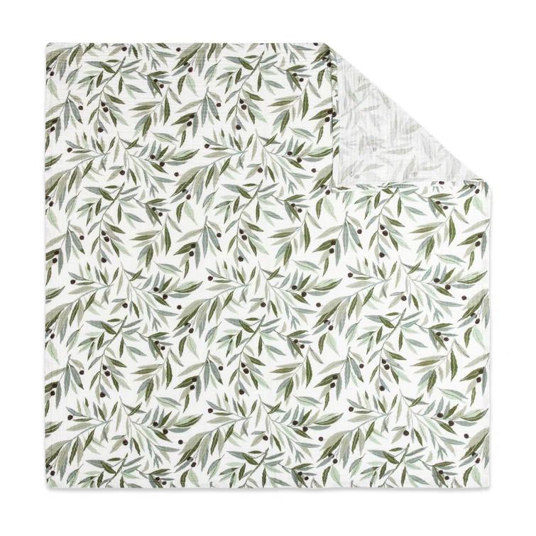 Olive Branches Organic Muslin Swaddle