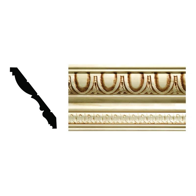 Ornamental Mouldings 96'' H x 4'' W x 0.5'' D Wood Crown
