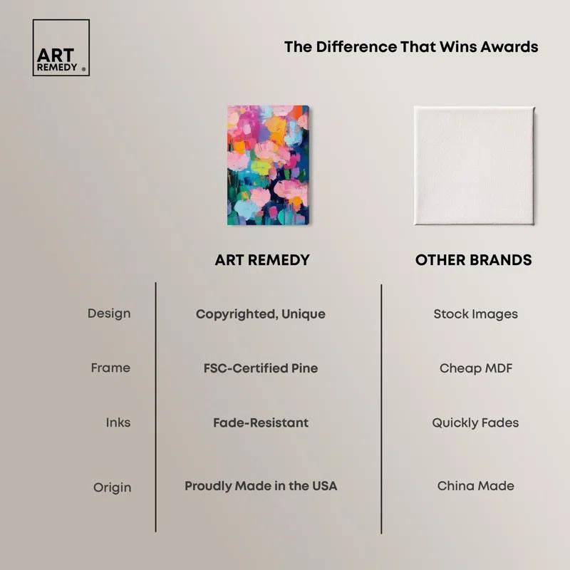 Art Remedy Glide of Colors Canvas Modern Color Abstract by Art Remedy