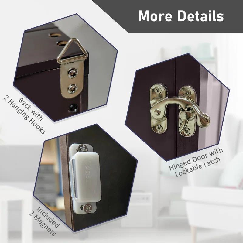 HomCom 2.5'' D Plastic/Acrylic Jersey Case | Wayfair