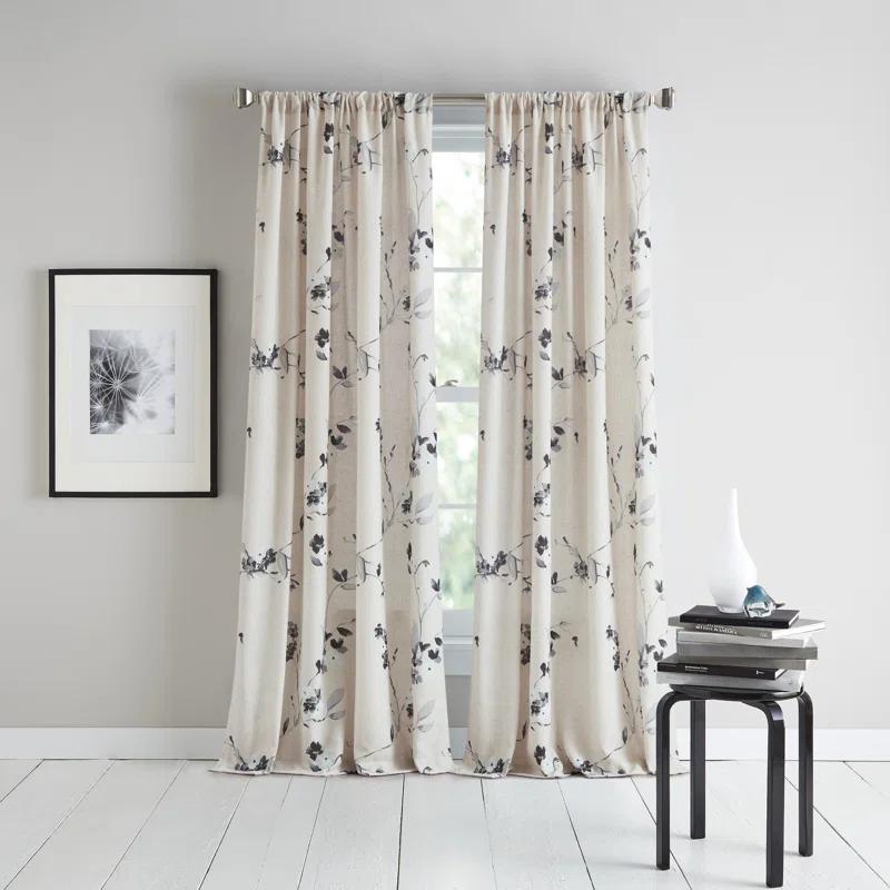 DKNY DKNY Fontana Mid Grey Curtain Panel Pair