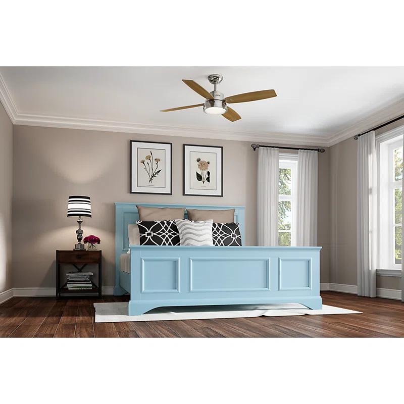 52" Wingate 4 - Blade LED Standard Ceiling Fan with Remote Control and Light Kit Included