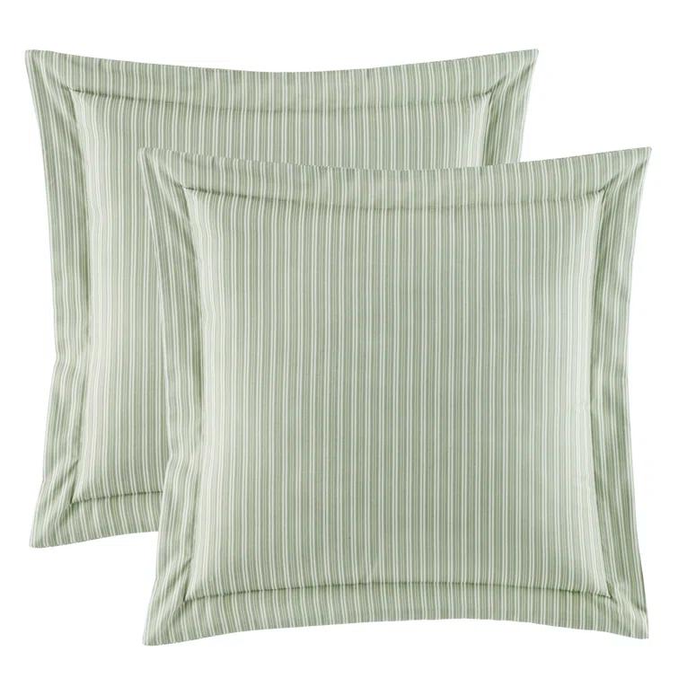 Laura Ashley Laura Ashley Natalie Green Floral Cotton Comforter Bonus Set