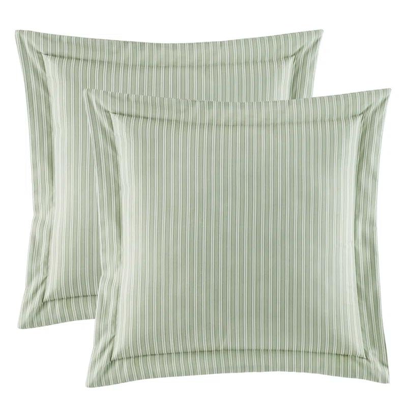 Laura Ashley Laura Ashley Natalie Green Floral Cotton Comforter Bonus Set