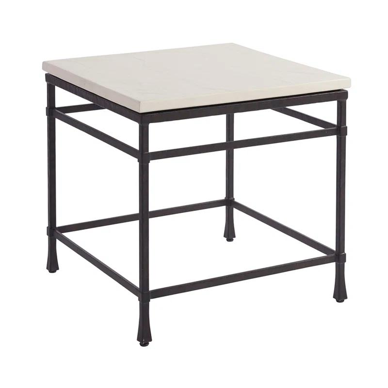 Barclay Butera Newport Stone Top End Table