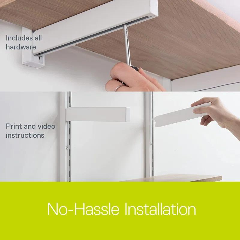 Delta Design delta 24" W Wood 2-Tier Adjustable Premium Wall Shelves