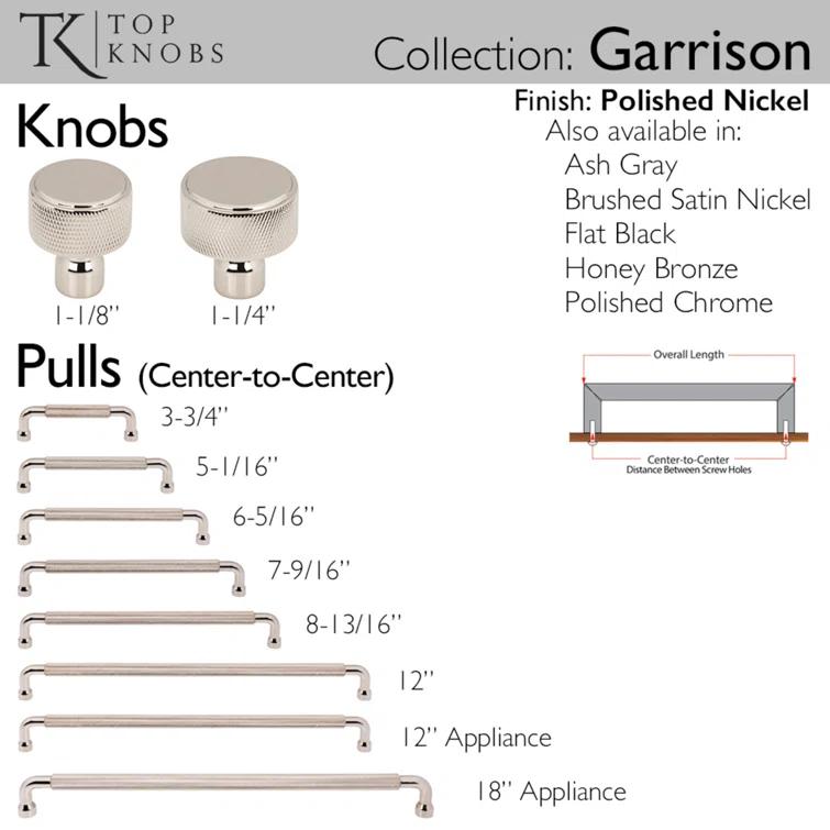 Top Knobs Garrison Bar Pull