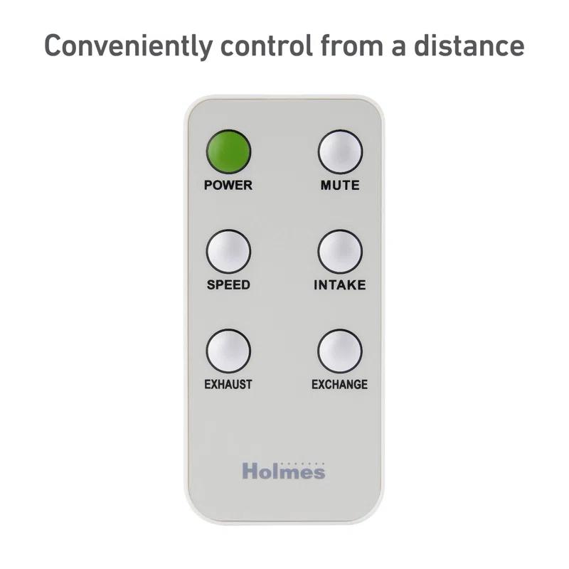 Holmes 9" Twin-Blade Digital Window Fan, Reversible Airflow, 3 Speeds, Remote Control