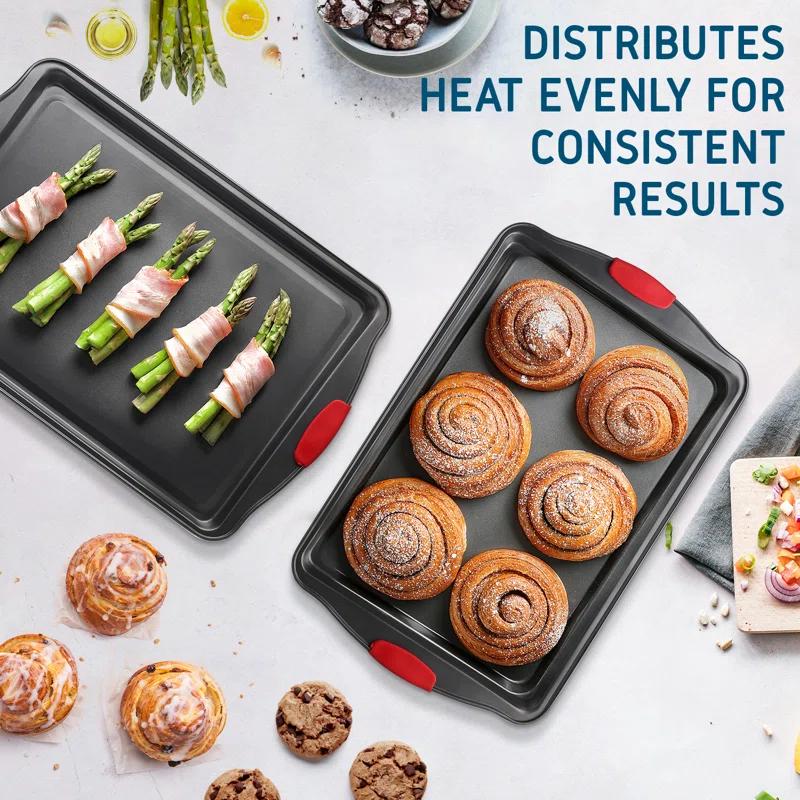 Joytable Non-Stick Carbon Steel 2 Piece Baking Sheet Set