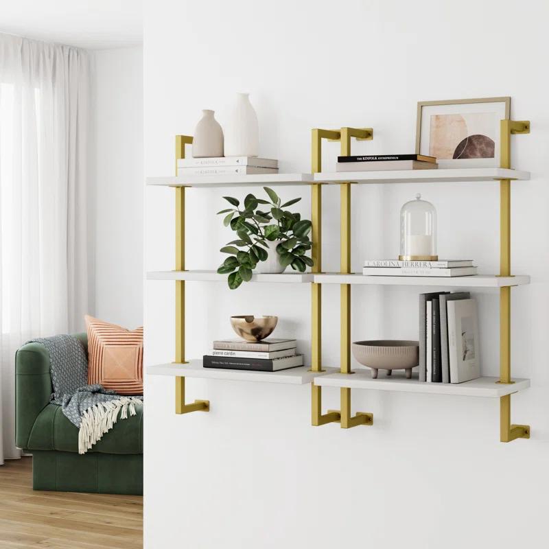 Nathan James Floating Bookcase