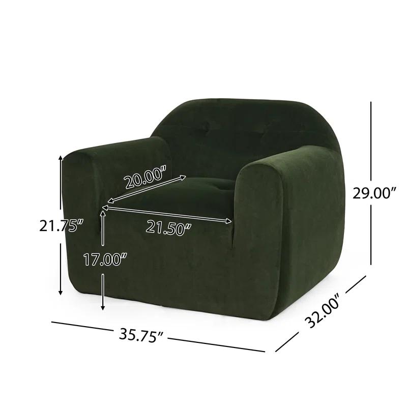 Amaryllis Modern Tufted Club Chair