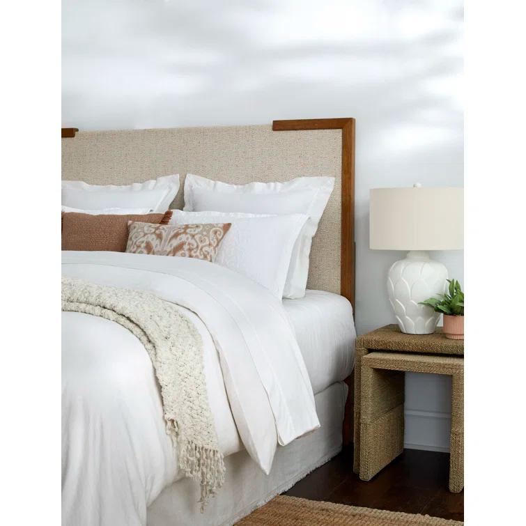 Scott Living Scott Living Heritage Upholstered Headboard with Cut Out Design - Honey