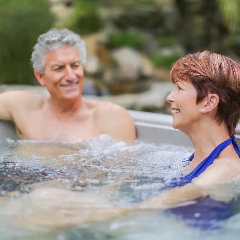 Lifesmart Spas and Saunas Lifesmart Spas LS350DX 110 Volt 5-Person 28-Jet Rectangle Plug and Play Hot Tub with Ozonator