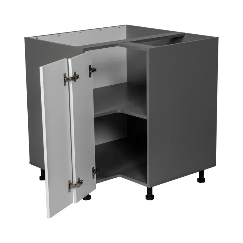 WALLKITCHENS 34.5'' H Particleboard Corner Base Cabinet Ready-to-Assemble