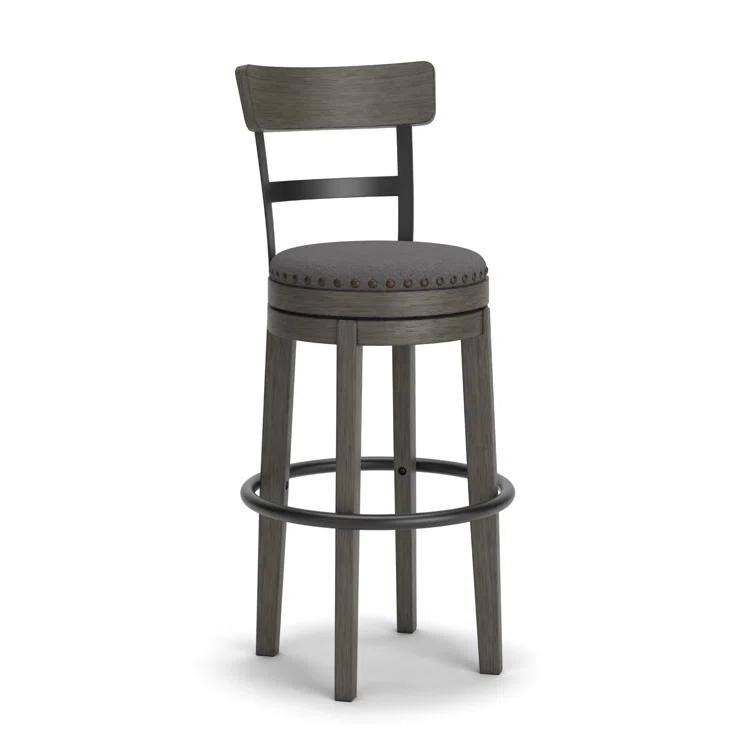 Red Barrel Studio® Obdulio Swivel Upholstered Counter Stool