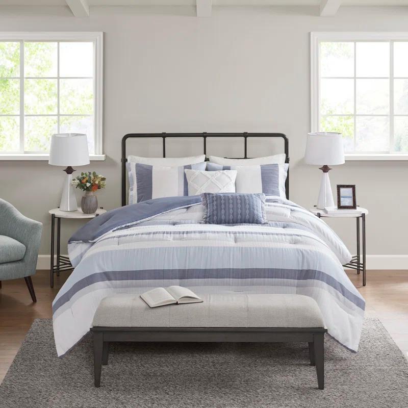 Madison Park Allegany 5 Piece Jacquard Comforter Set