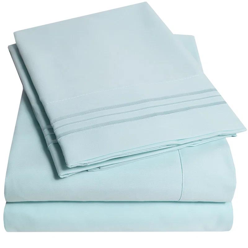 Luxurious Soft Solid 1800 Series Microfiber Sheet Set