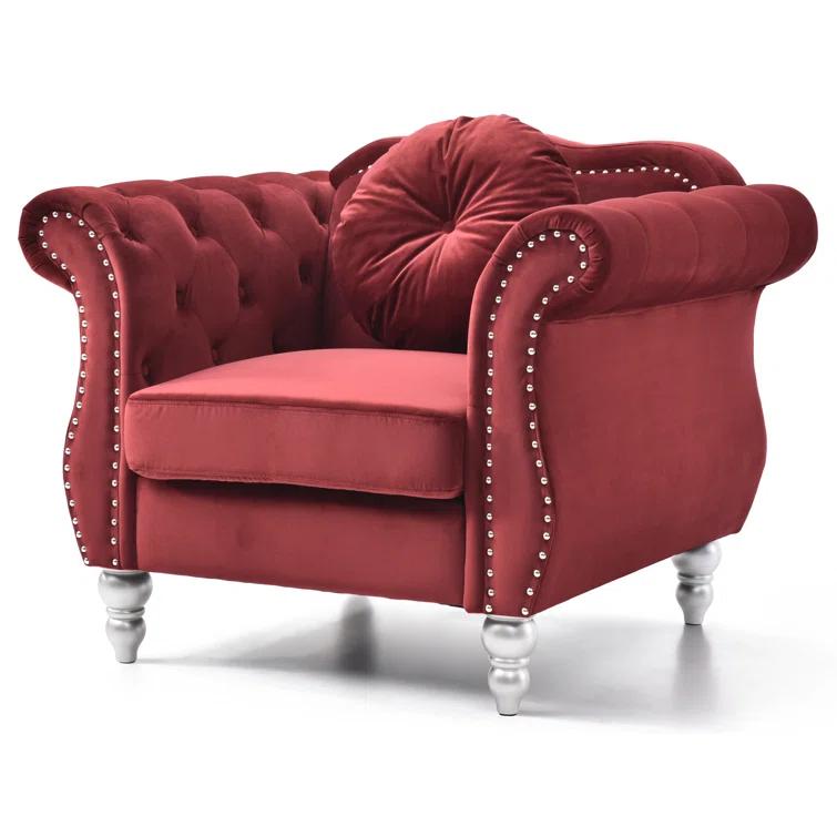 Glory Furniture Hollywood Velvet Armchair