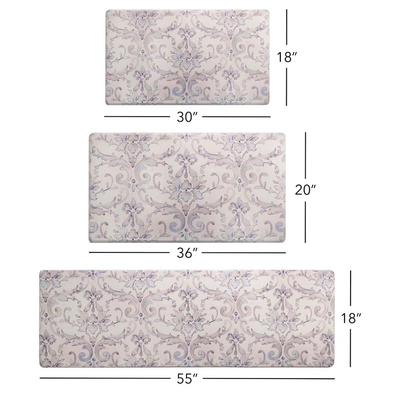 SoHome Cozy Living Watercolor Damask Anti-Fatigue Mat
