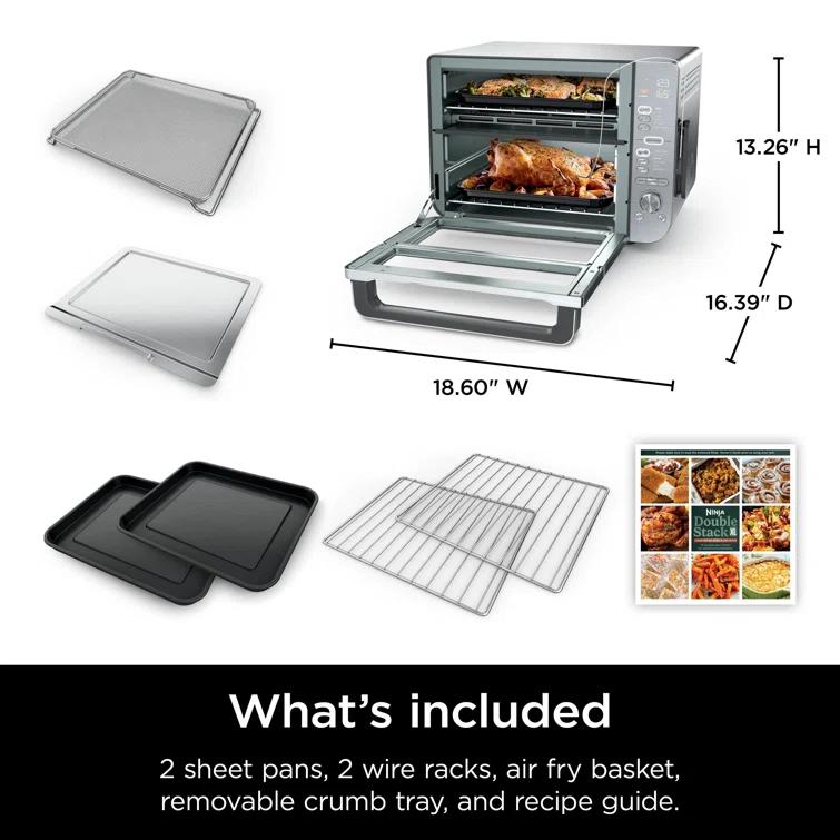 Ninja Ninja Double Stack XL Countertop Oven & Air Fryer, Pro Cook System & Thermometer, DCT651