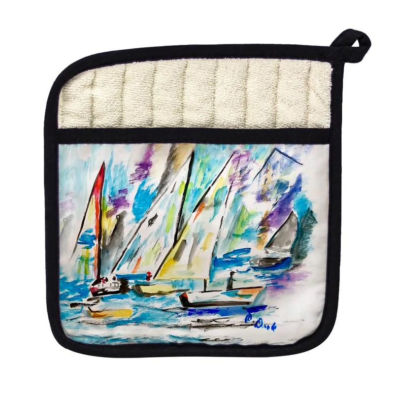 Betsy Drake Interiors Betsy's New Sailboats Pot Holder