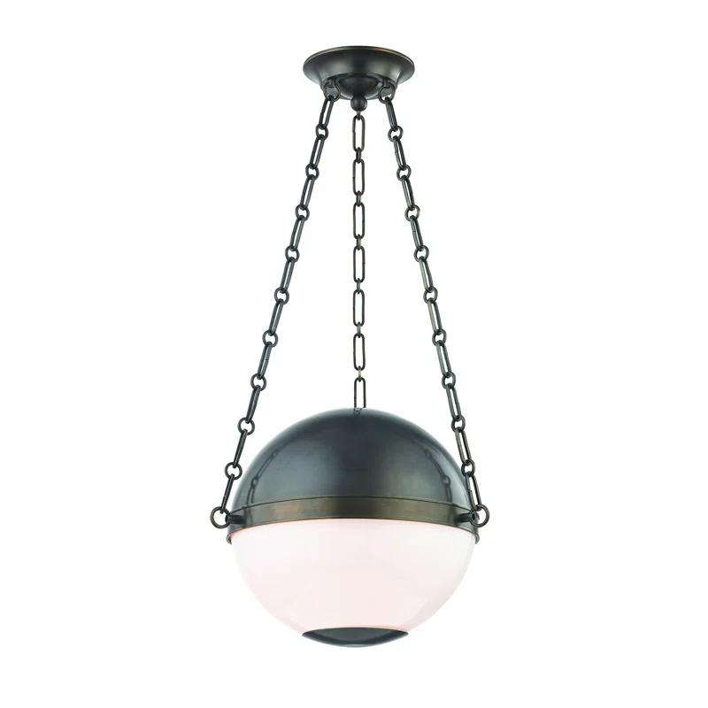 Aerin Round Pendant Light - Distressed Bronze / Small