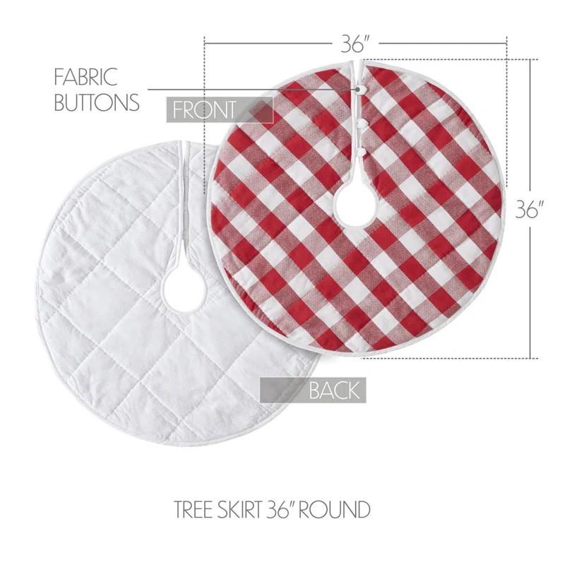 Plaid Cotton Tree Skirt