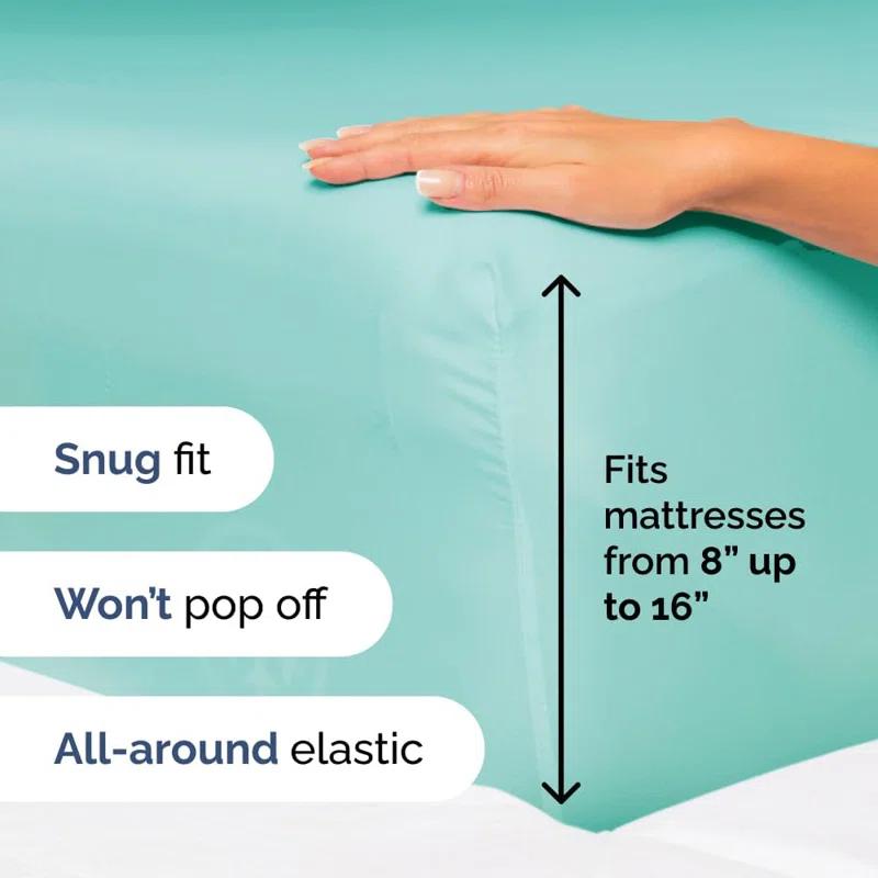CGK Linens 4 Piece Sheet Set Premium Cooling, Soft & Wrinkle Free Sheet Set
