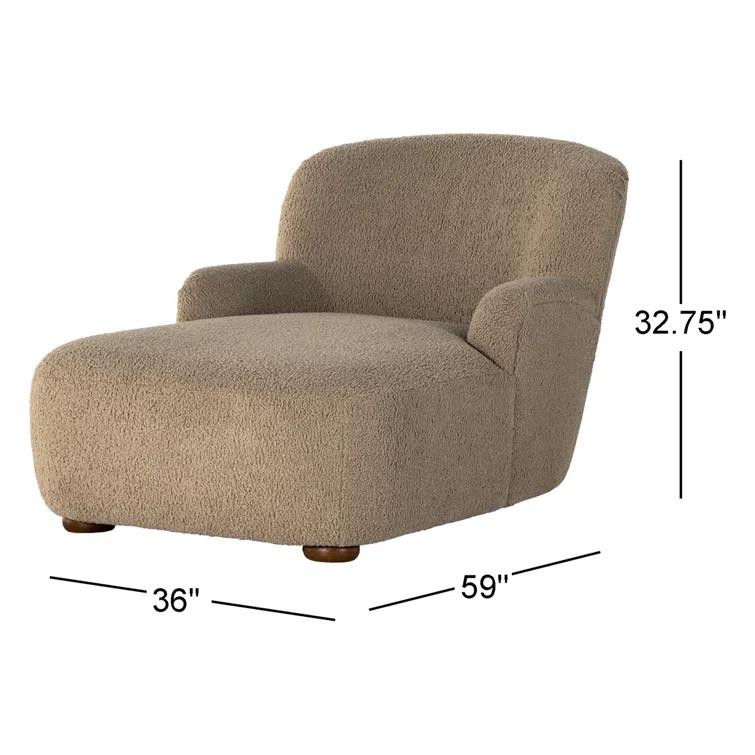 Preston Chaise - Natural Sheepskin