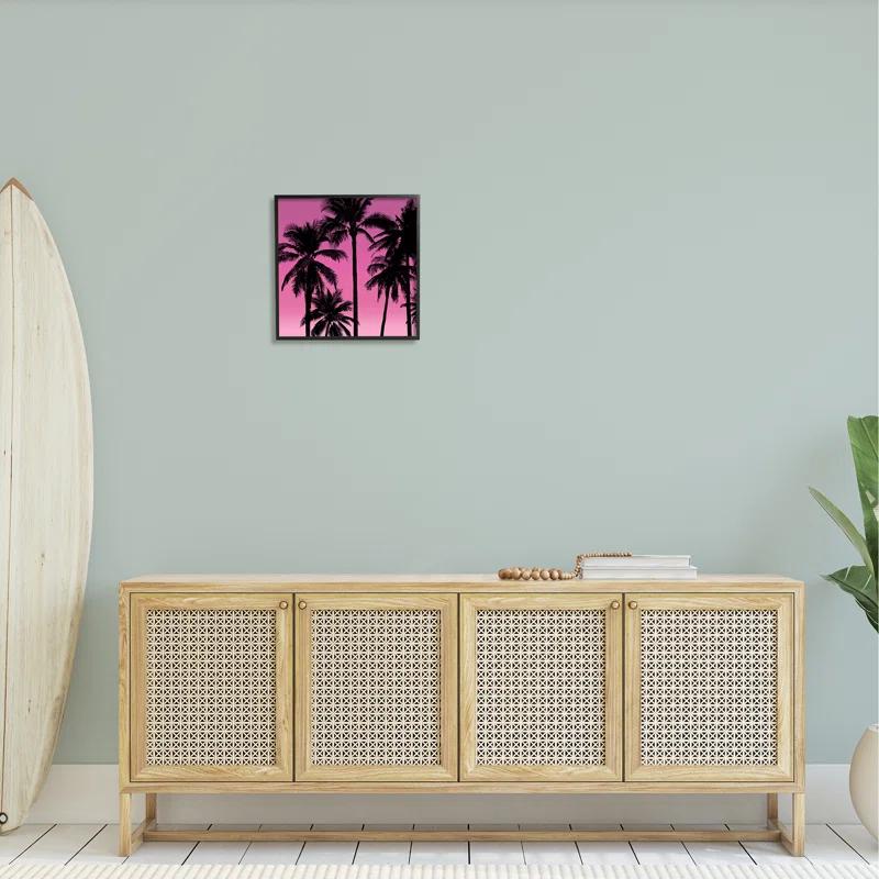 Stupell Industries " Pink Tropical Sunset Palm Trees " by Mia Jensen