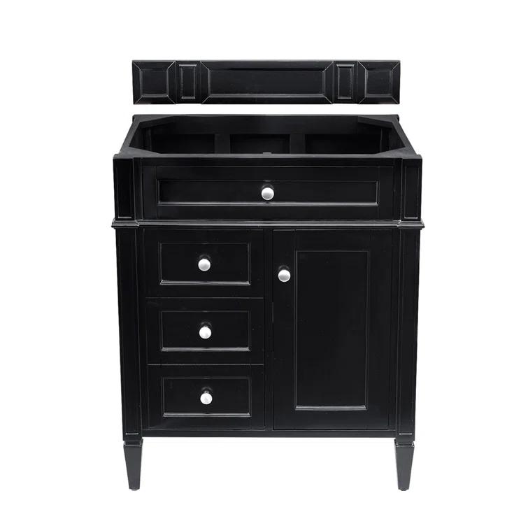 30 in. Single Vanity, Black Onyx with 3 cm Lime Delight Quartz Top