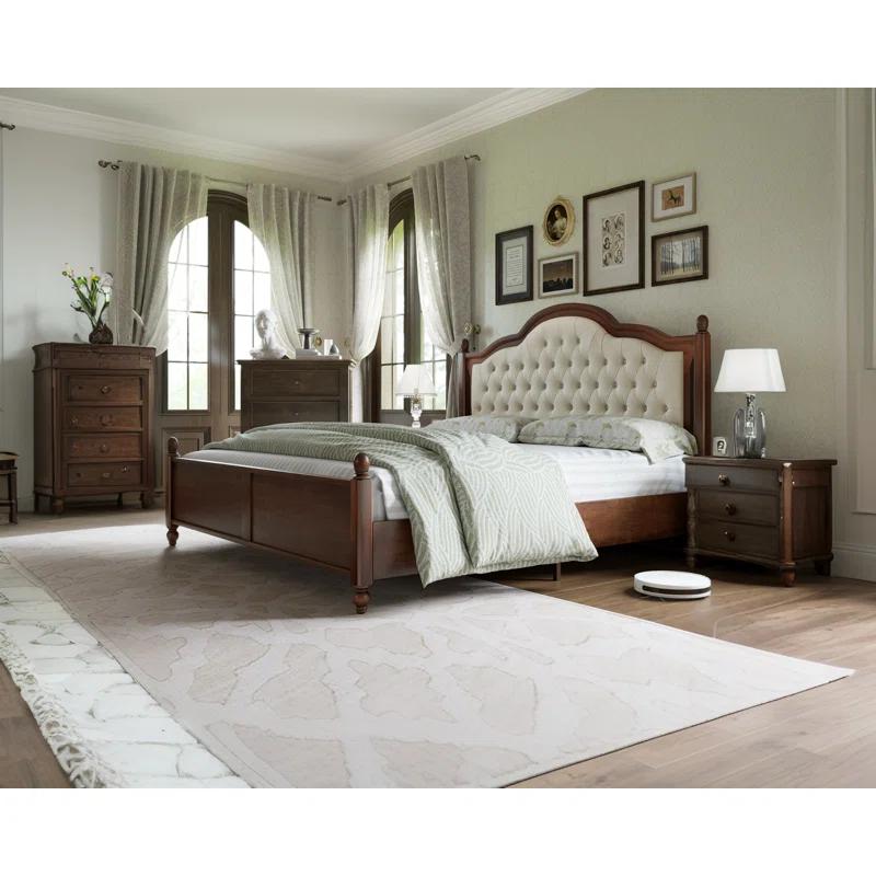 Lark Manor™ Amilio Upholstered Bed Solid Wood Platform
