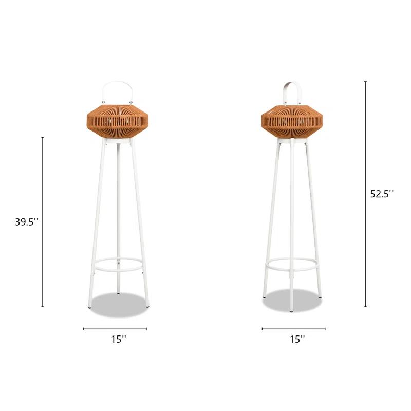 Jennifer Taylor Home Nova 52.5'' USB Integrated LED Outdoor Lantern Set