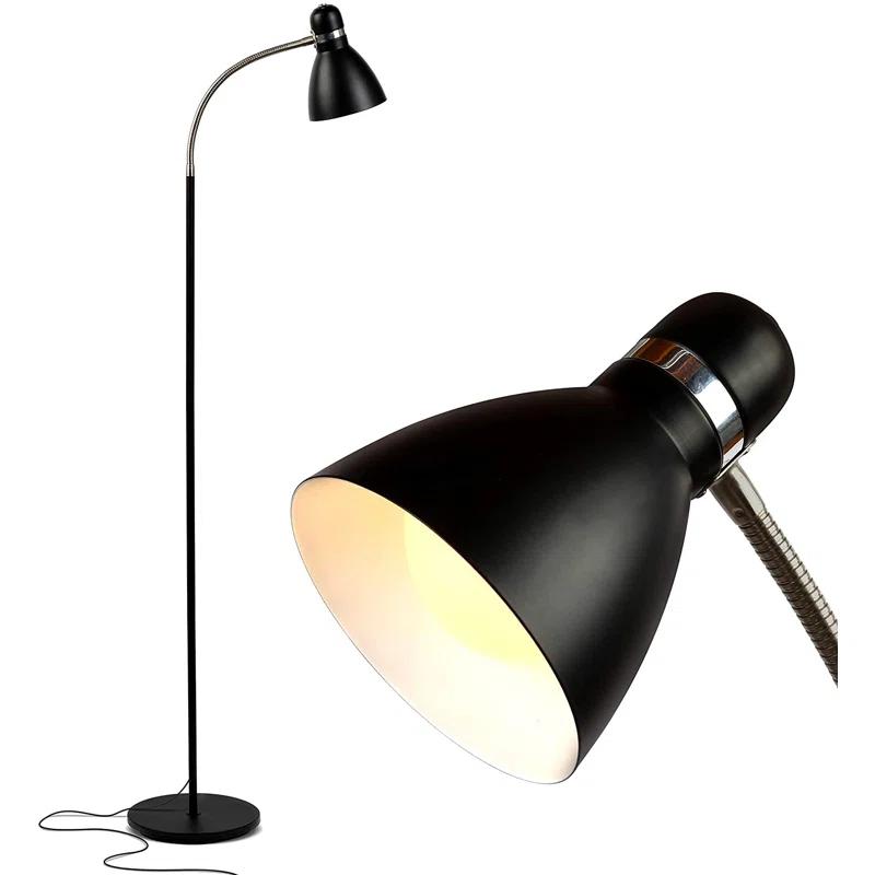 Brightech Avery 62.5 in. Modern LED Standing Floor Lamp with Metal Cone Shade and 3-Way Dimming Light